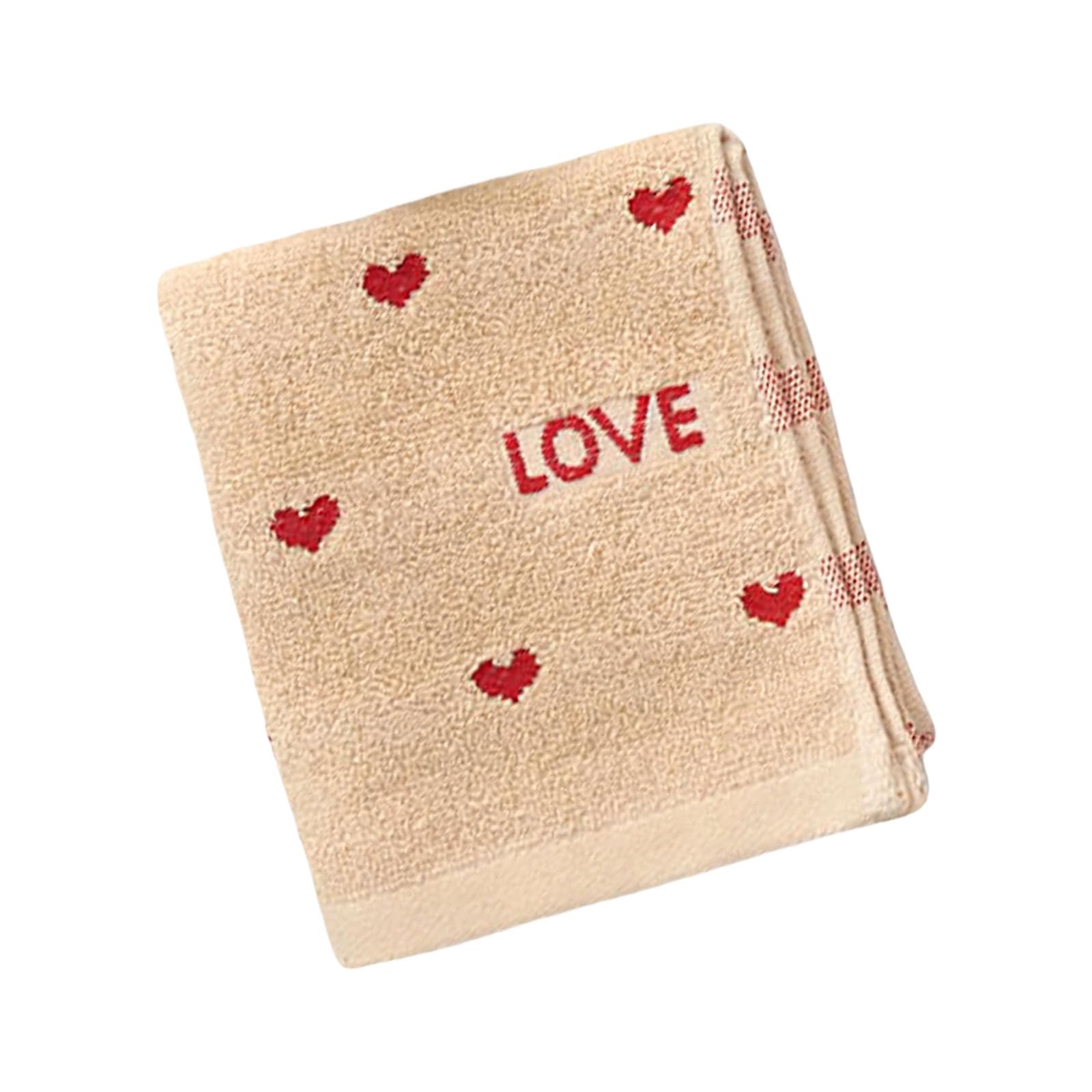 Oxxggkao Gentle Cotton Bath Towel Safe Soft for Infant Sensitive Valentines Towel