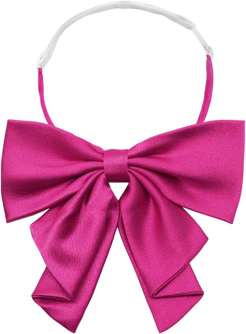 Bow Tie for Women, Solid Color Lady's Bowtie Adjustable Pre-tied Bow Ties