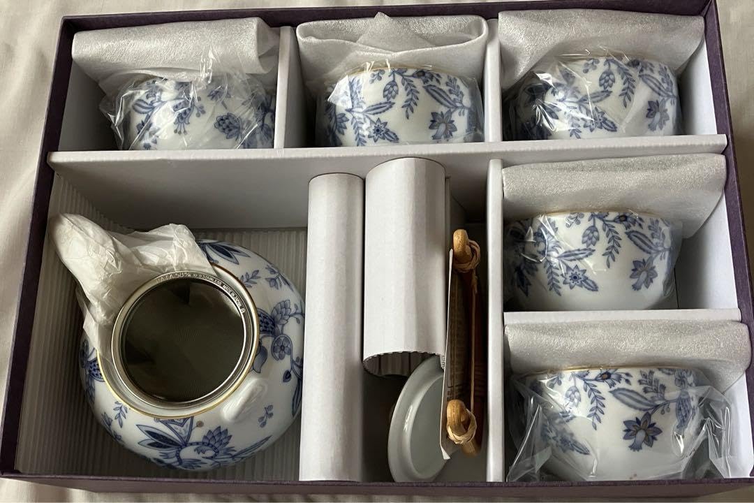 Amazon.co.jp: ノリタケ 乃りたけ ブルーソレンティーノ 茶器揃え 