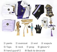 Vista 15 de Weixu Disfraz de cosplay de todos los personajes, traje de uniforme de Halloween, traje de carnaval para mujeres y hombres