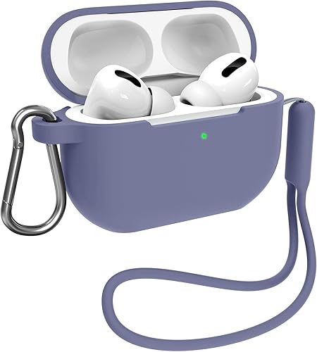 Miniatura 1 de MILPROX AirPods Pro 2 funda, funda protectora con llavero de correa de silicona, a prueba de golpes, funda delgada suave para AirPods Pro de 2