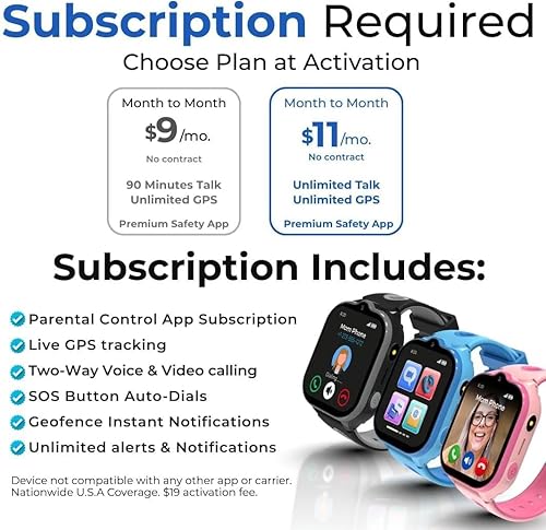 Miniatura 2 de Reloj inteligente: el mejor reloj de teléfono seguro para niños, seguimiento GPS de precisión en tiempo real, llamadas, mensajes de texto,