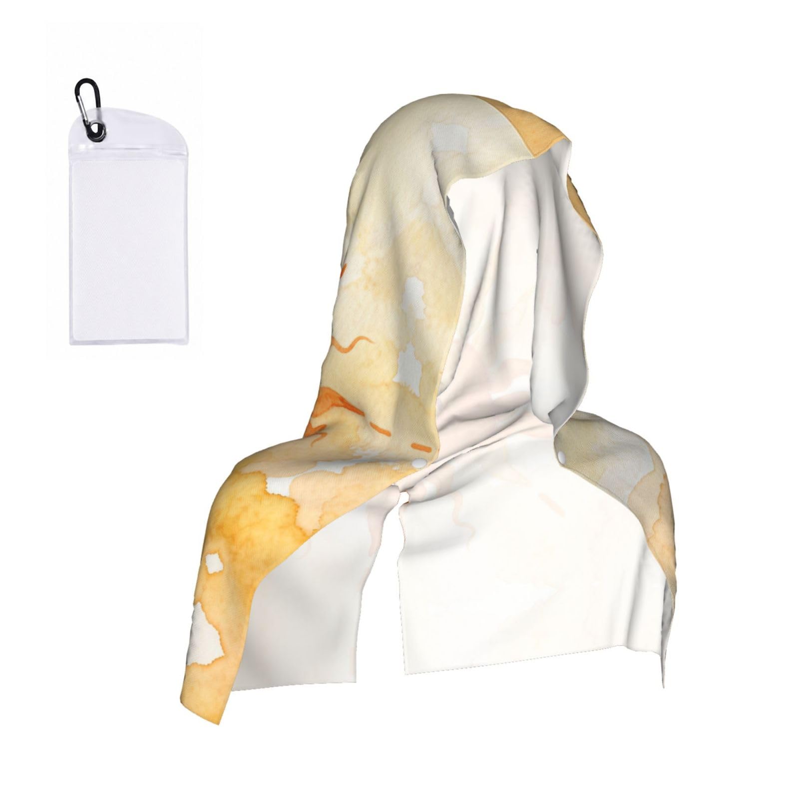 Sunflower Sun Cooling Towel Hooded-Instant Chill Neck Cover for Sports, UV Cooling Rag for Running Gym