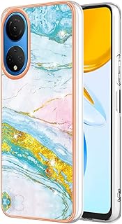 Huawei Honor 90 5G Phone Case Huawei Honor 90 5G Cover Brilliant Glitter IMD Marble Shockproof Flexible Soft Silicone Rubber TPU Bumper Cover Case for Huawei Honor 90 5G YBB Marble Green Gold