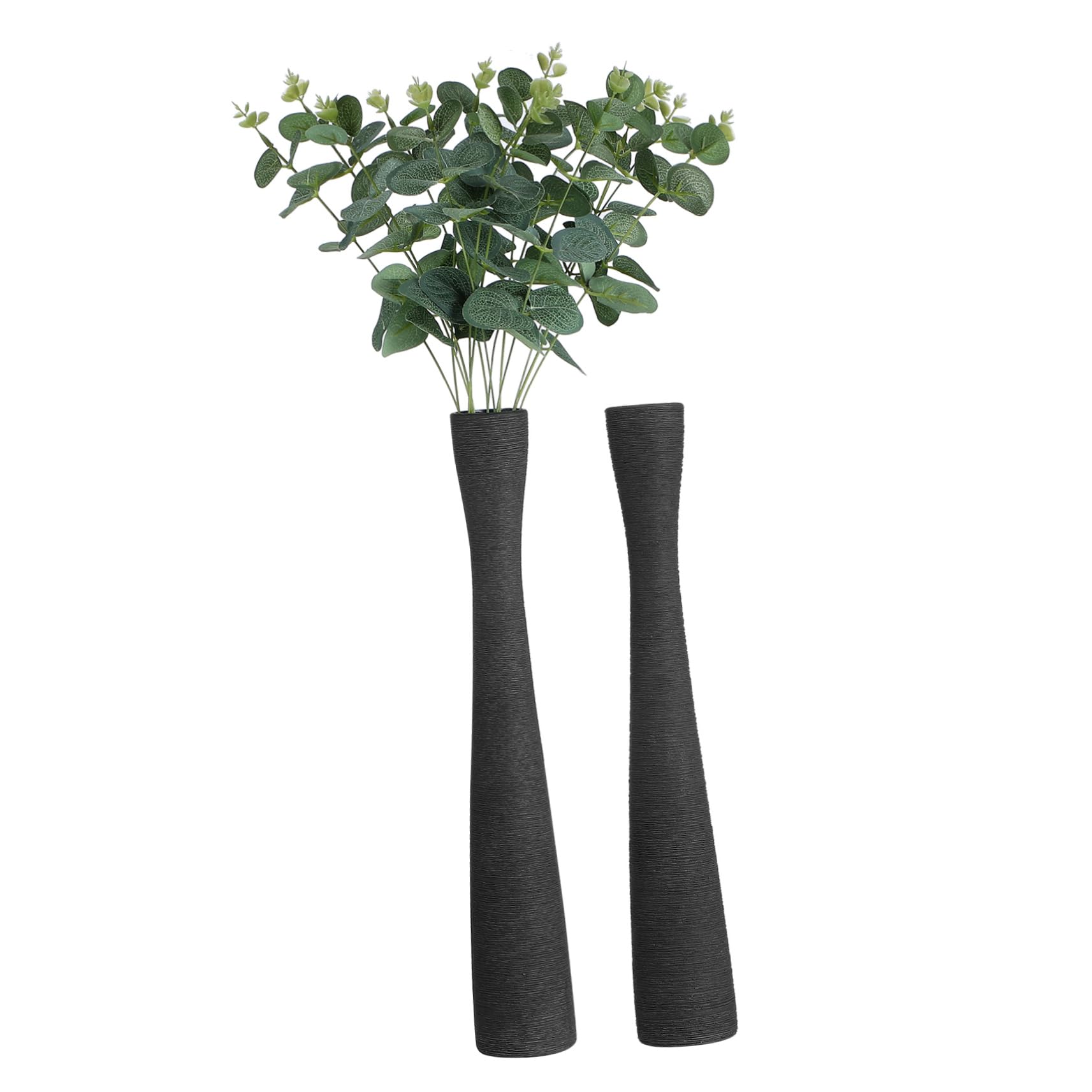 2piezas Jarrones De Cerámica para Cuello Estrecho Centro De Mesa y Decoración