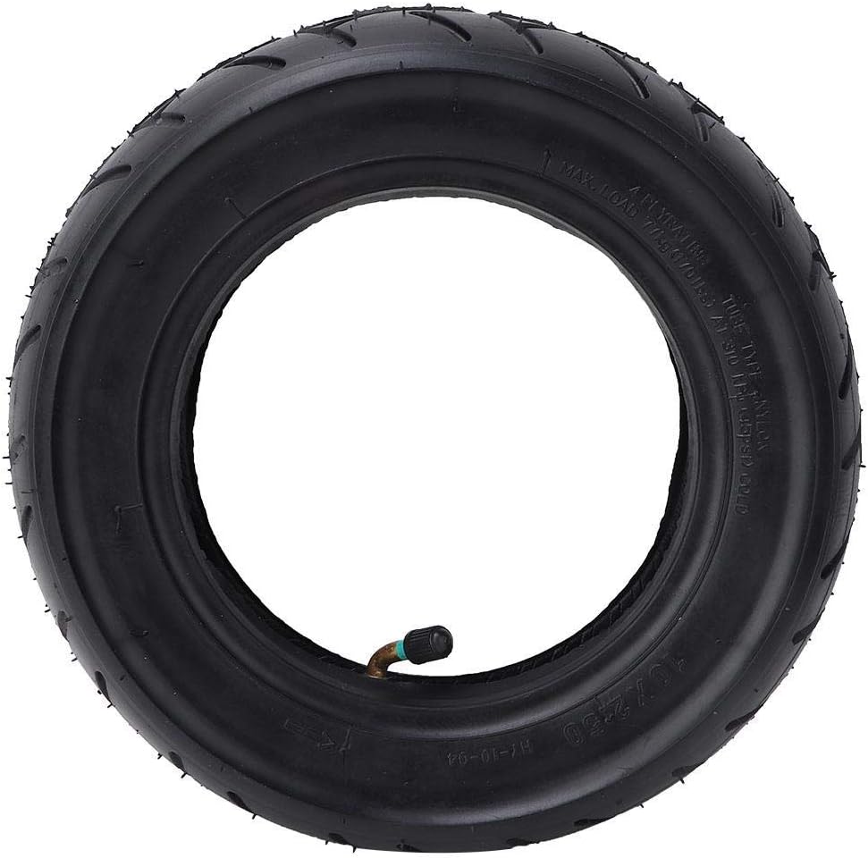 Scooter Inflatable Tyre, 10 Inch Solid Lightweight Rubber Outer Tire & Inner Tube Set Compatible with Electric Scooter Tire Wheel Replacement