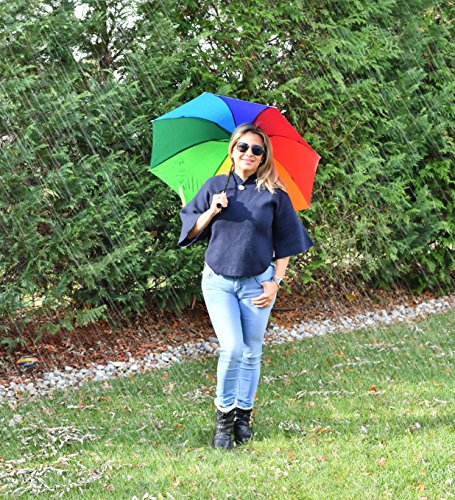 Home-X Rainbow Umbrella, Travel Umbrella, Folding Umbrella #TOP5