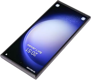 Celular Ultrafino, 6,67 pol. 1440 X 3088 Face Desbloqueada Câmera Frontal 16MP Traseira 24MP para Casa (Preto)
