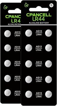 L1154f Battery LR44 AG13 L1154 a76 357 303 sr44 Batteries 1.5V Button Coin Cell Batteries 20 Count