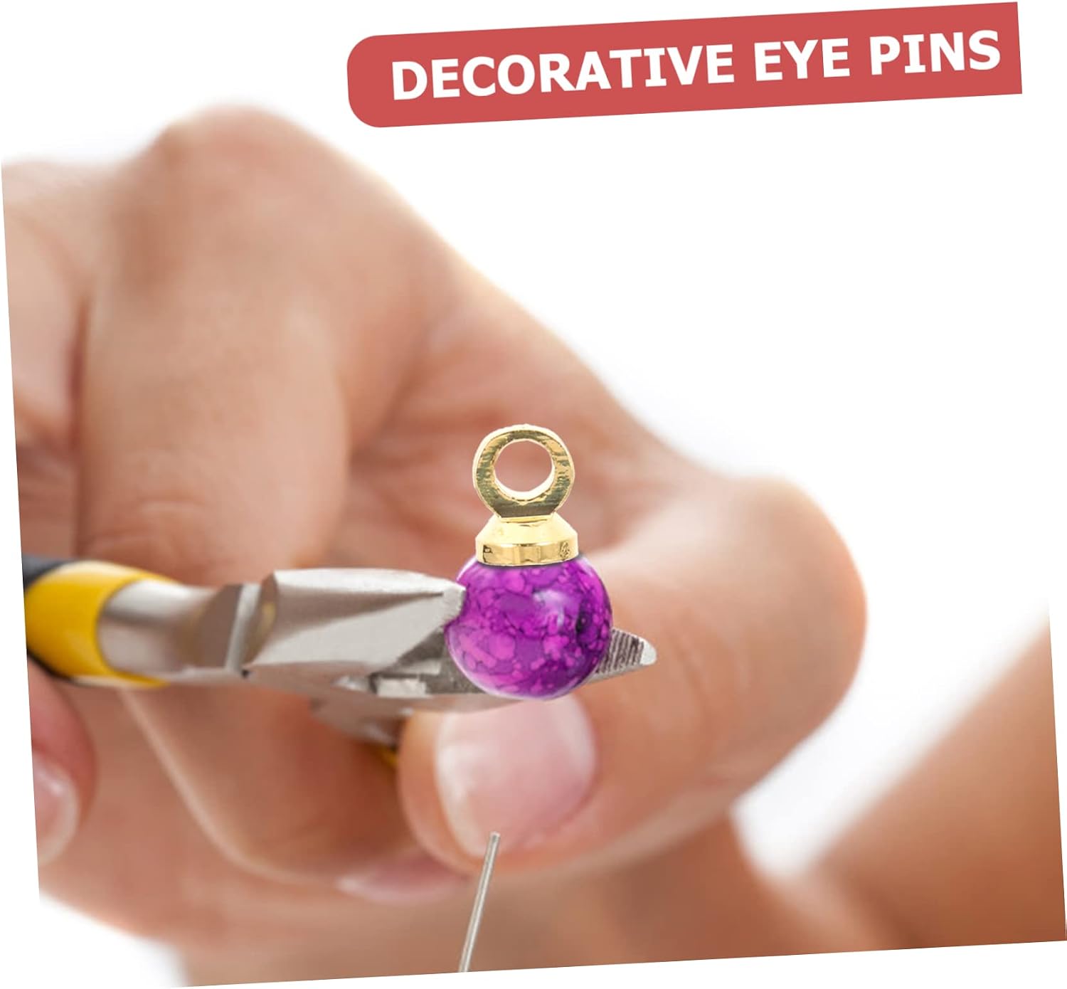 2Sets Screw Eye Pins for Jewelry Making DIY Accessories Durable Hooks for Hanging Charms and Crafts Easy to Use Eye Bolt Screws