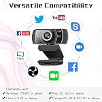 Webcam with Microphone 1080P 60FPS, Privacy Cover Web Camera for Desktop, Autofocus, Dual Noise-Cancelling Mics Streaming Webcam for Gaming, Laptop/Mac/Zoom/YouTube/Video Calling/Office