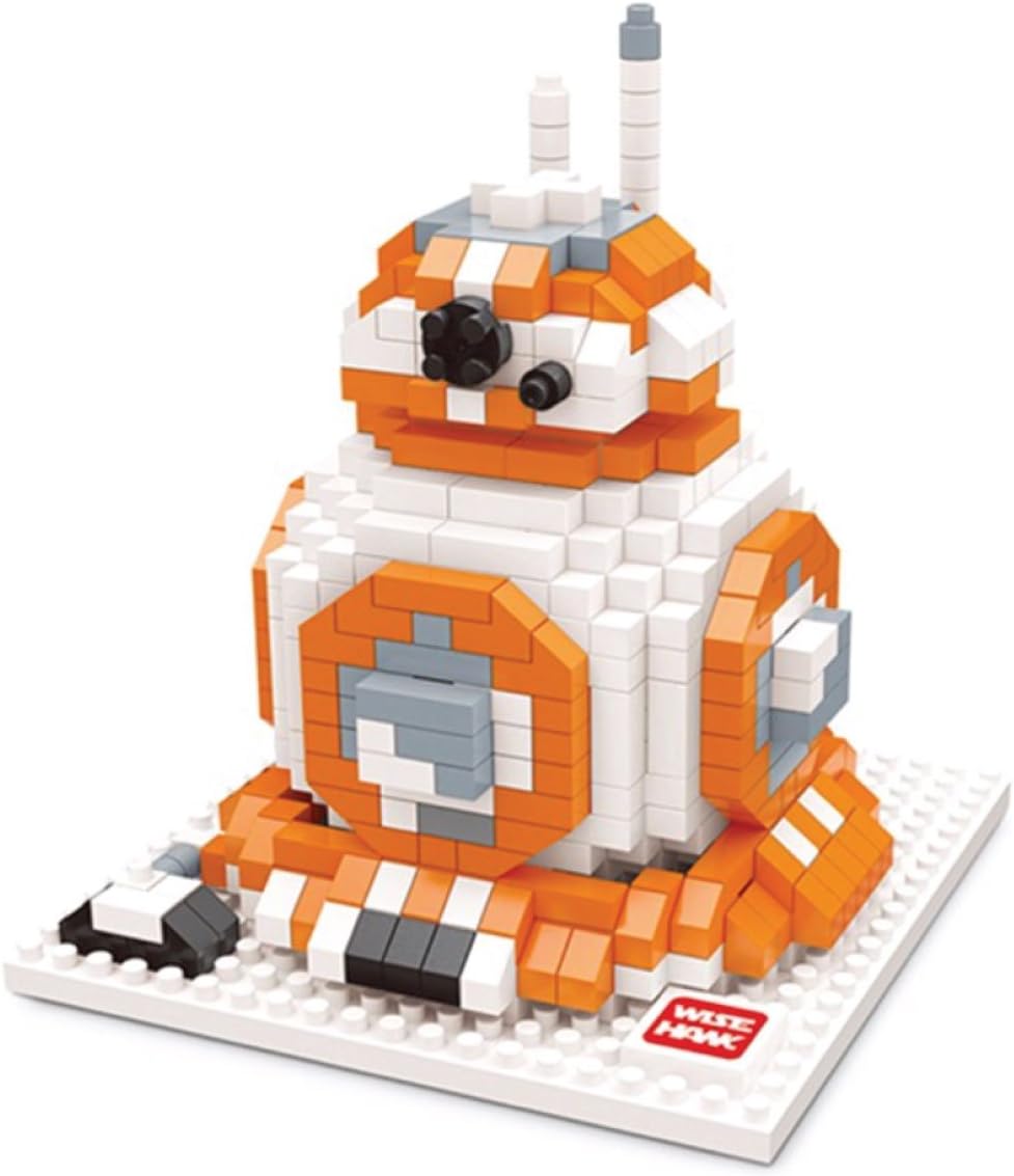 WISEHAWK BB-8 figure from The Force Awakeness. Miniblocks assembly kit. 592 miniature blocks.