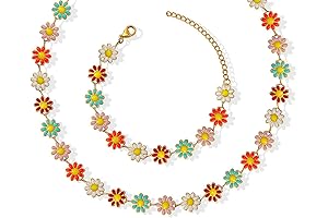 Daisy Necklace and Bracelet Set for Girls: A Blossom of Joy and Style