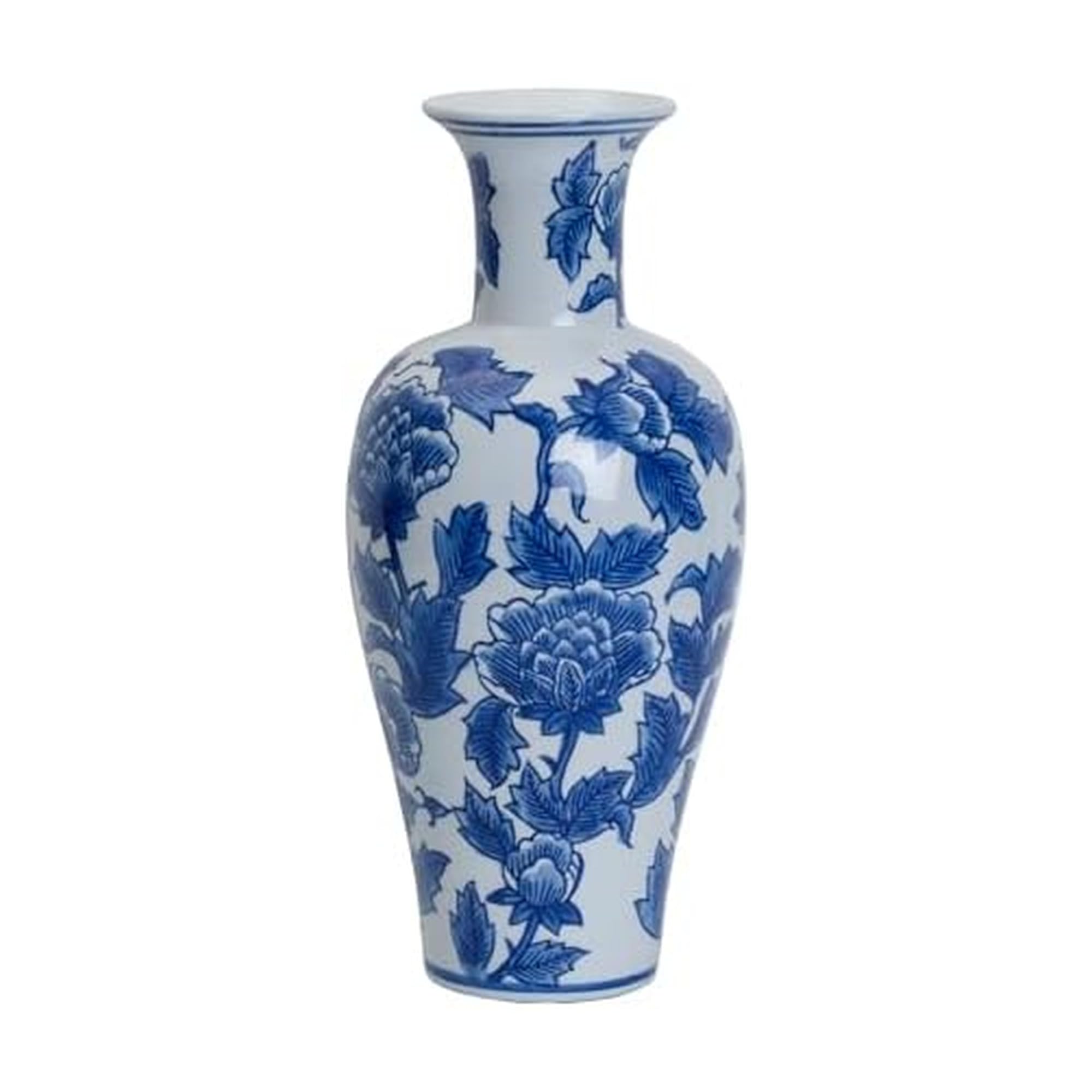 Amazon.com: Mikasa Crocus Ceramic Vase, Blue and White, 5.5x5.5x13