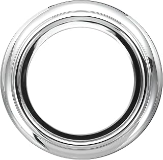 QUARKZMAN Anillo De Grifo De Bañera 2-1/4" ID X 3-9/16" OD Placa De Cubierta Decorativa Para Remodelación De Grifería De Bañera Placa De Espaciado De Sellado Para Baño Plateado