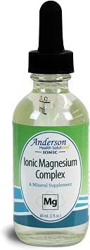 Anderson New Ionic Magnesium Complex, Liquid Magnesium Supplement, Trace Mineral Drops, 30 Servings 2 oz
