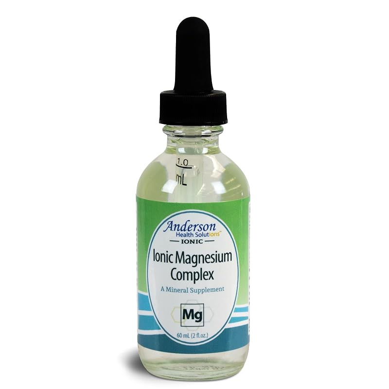 Mineral Resources International, Inc. Anderson Complexo de Magnésio Iônico, Suplemento Mineral em Gotas, Magnésio e Sódio, 30 porções, 60 mL