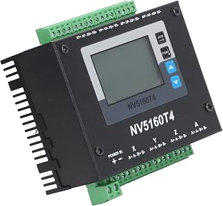 Pwshymi Controlador de motor de passo, forte anti-interferência 4 eixos 1 MHz frequência de resposta de pulso motor de passo controlador de corrente estática ajustável visor digital para trabalho