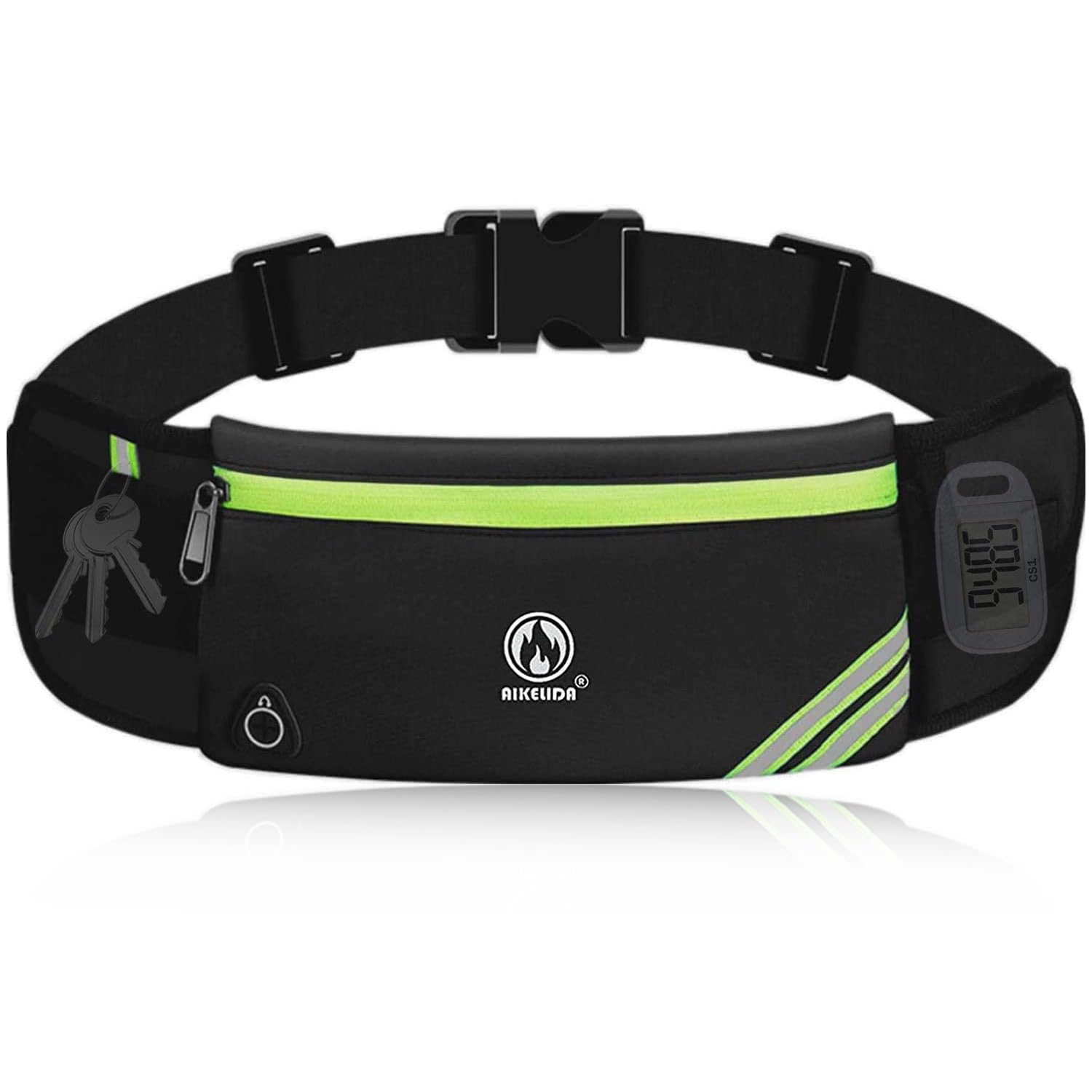 Running Belt for Women Men, Water Resistant Runners Belt Fanny Pack - Waist Bag Belt Pack Pouch for Workout, Jogging, Fitness - Adjustable Running Phone Holder for All Kinds of iPhone Samsung Android (B086N2FG1N) Amazon Price History, Amazon Price Tracker