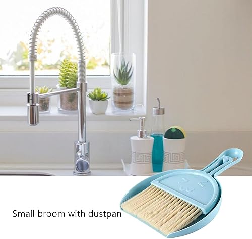 Miniatura 2 de Shakven Juego de recogedor pequeño y cepillo  Juego de recogedor de mano y cepillo para niños, juego combinado de escoba y recogedor, cepillo de