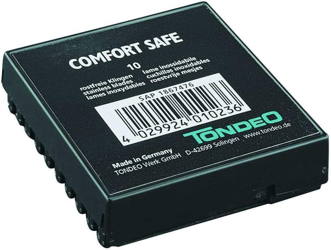 Tondeo Comfort Safe Replacement 10 Blades, 0.08 kg 4029924010236