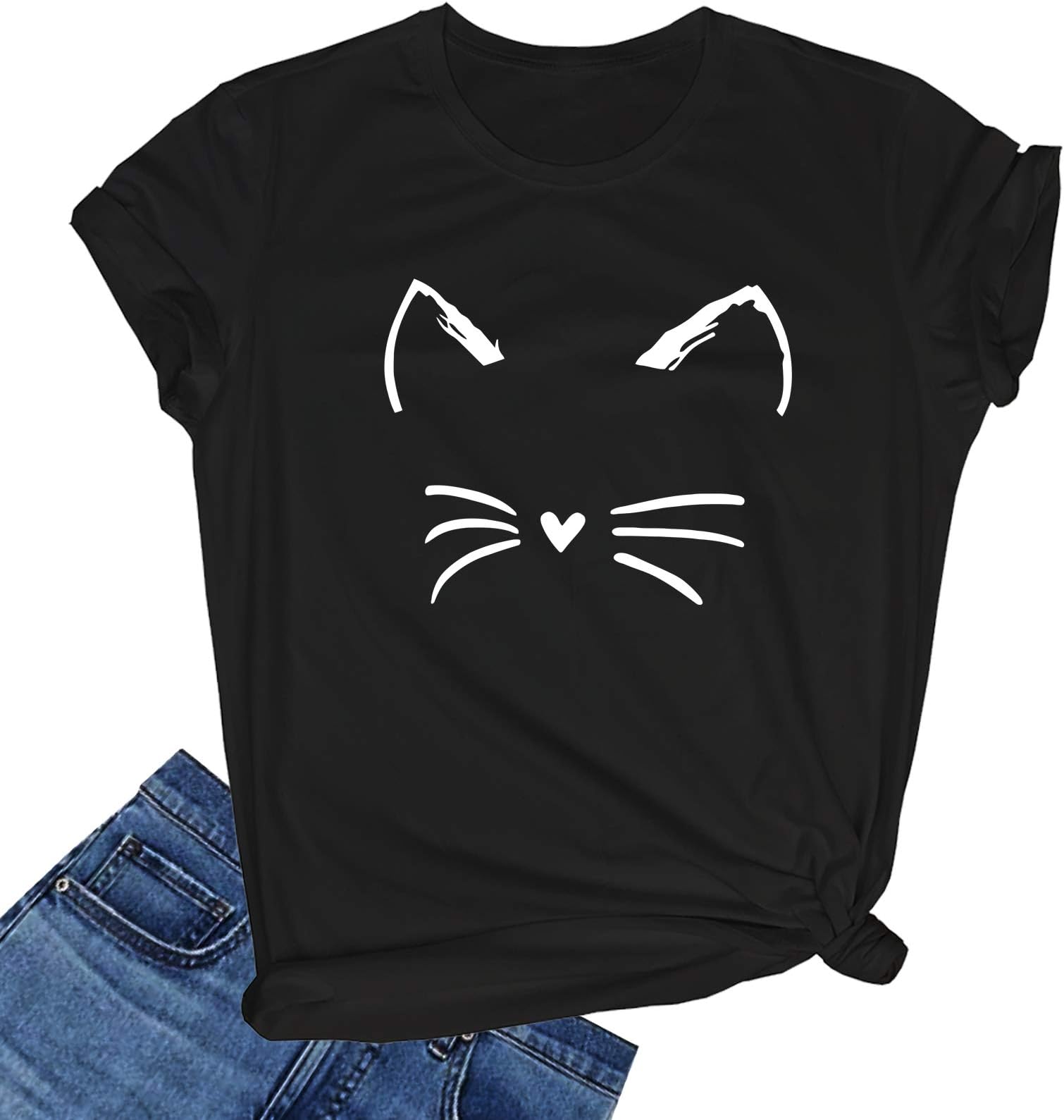 Women's Cute T Shirt Junior Tops Teen Girls Graphic Tees
