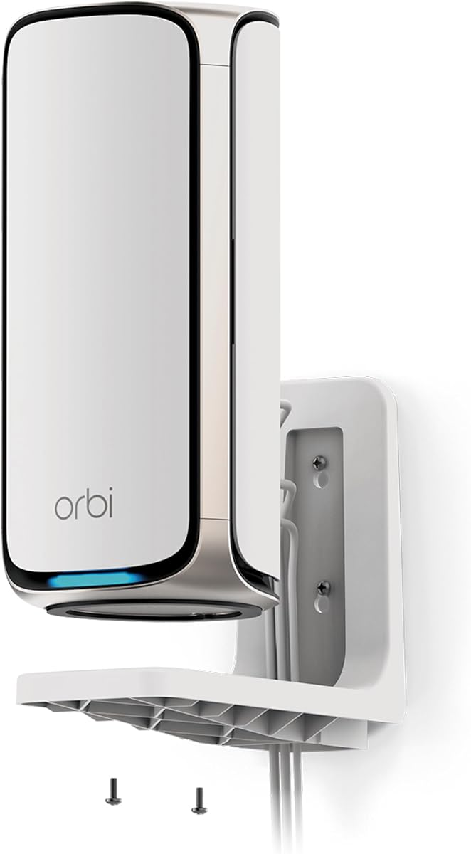 NETGEAR WiFi 7 Wall Mount Kit (RBEWM-10000S) Compatible with Orbi & Nighthawk WiFi 7 Systems, White