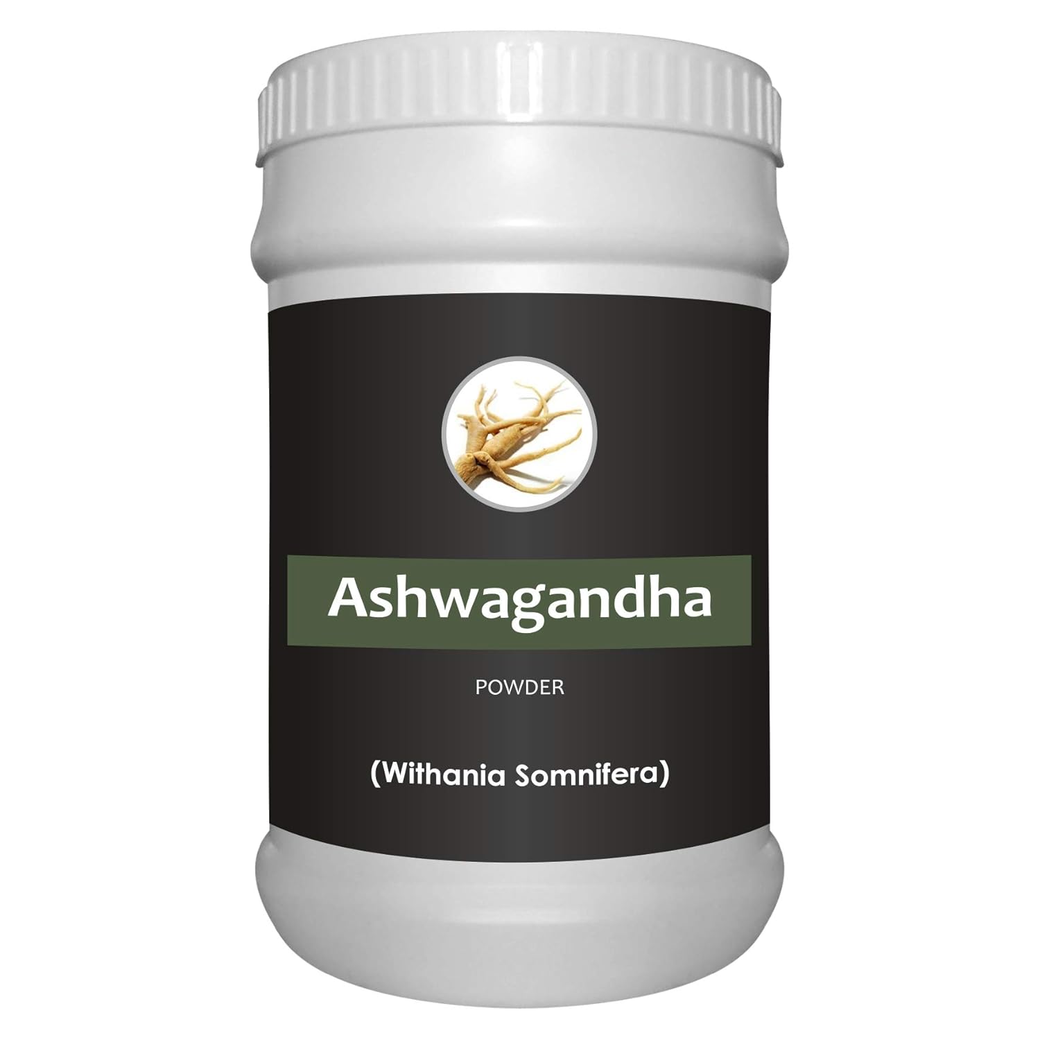 Pó de Raiz de Ashwagandha 1000g, Ginseng Indiano, Suplemento Ayurvédico Sem Conservantes, Non-GMO - Embalagem de 1