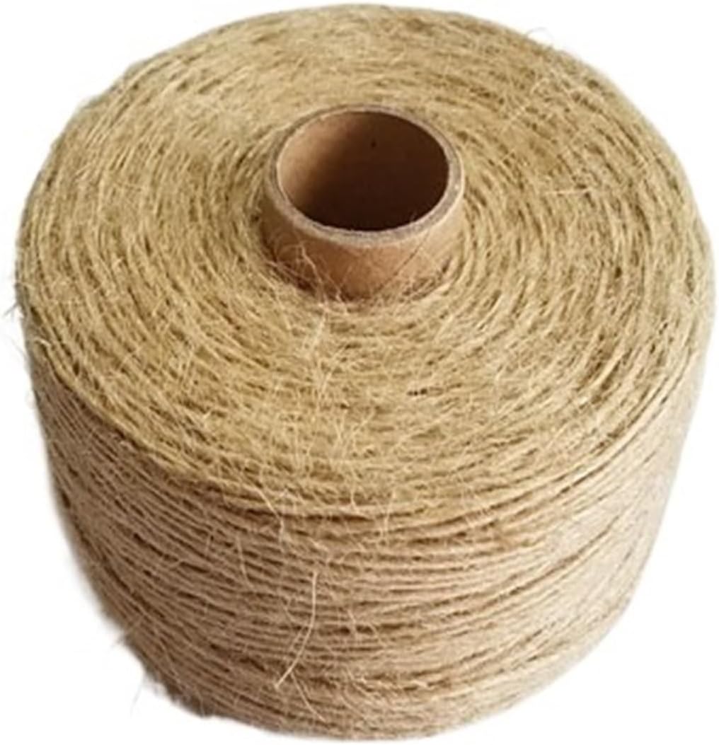 Natural Jute Cord Wrapped Tassel Decorative Rope Handmade DIY(4mm)