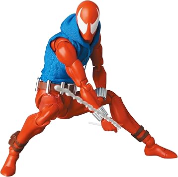 MAFEX No.186 MAFEX SCARLET SPIDER COMIC Ver. Total Height Approx. 6.1 inches 155 mm, Non-scale, Pre-painted Action Figure