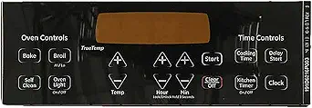 GE JTP30BM2BB Touchpad Control Panel (Retrofitted) - Black Genuine OEM 