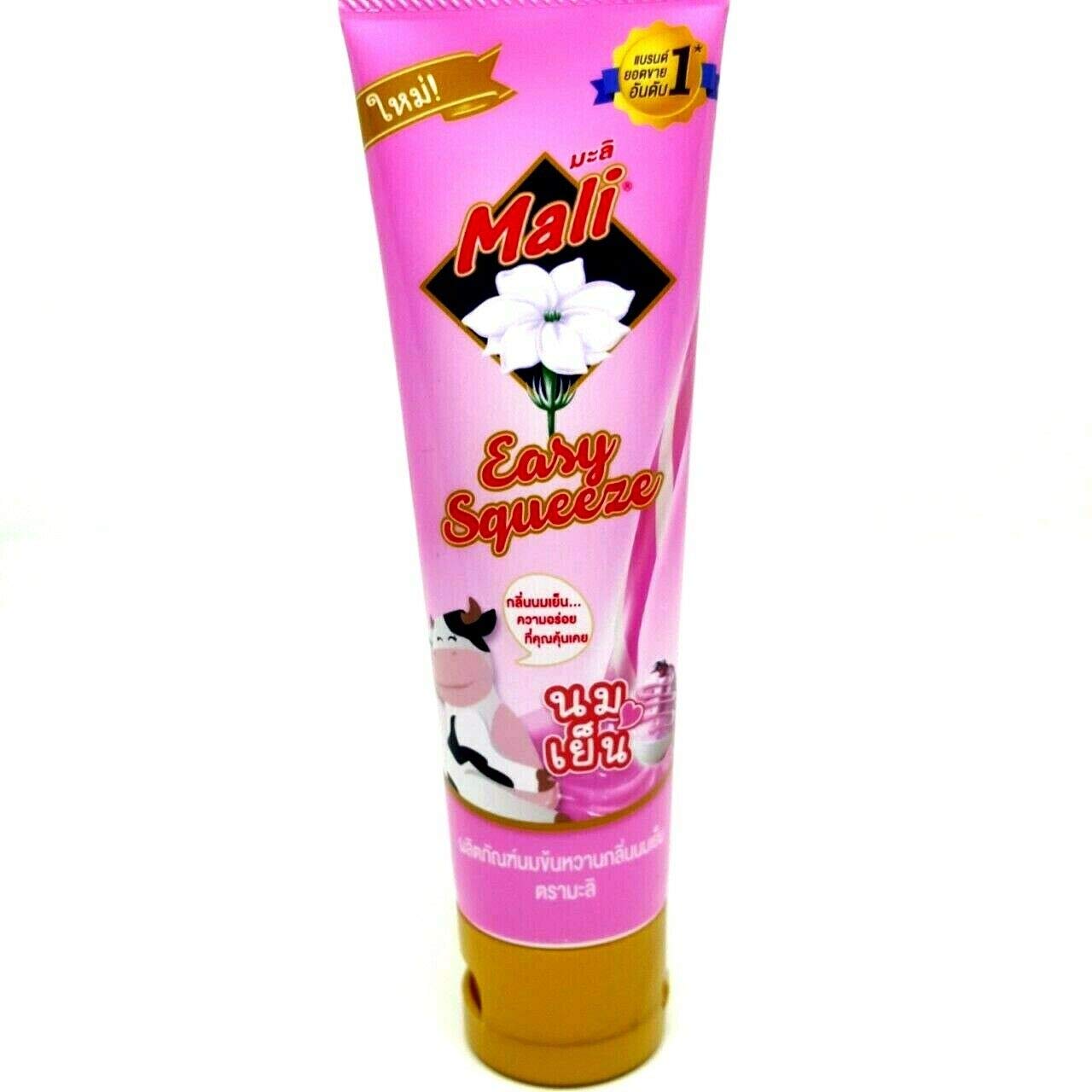 Mali Sweeten Condensed Milk with Nom Yen Flavour Seasoning Easy Squeeze (Pack of 3)