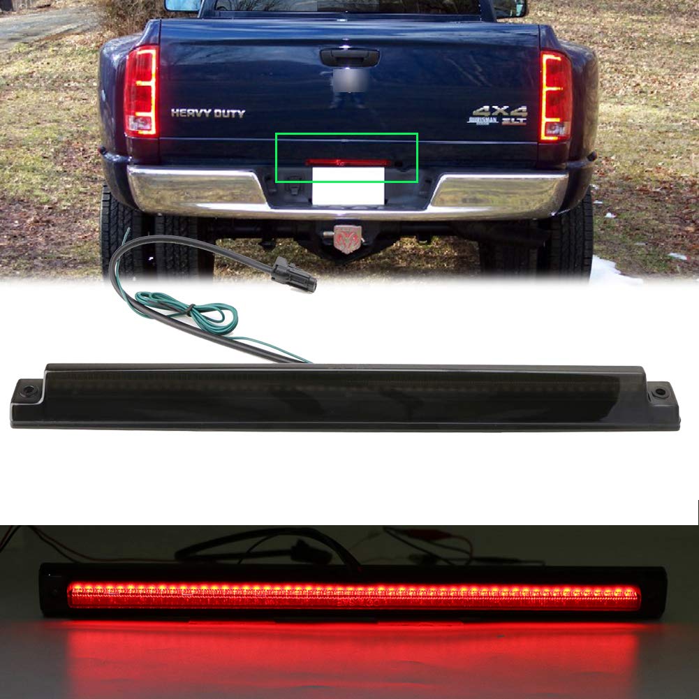 Mingrui test Red LED Rear Tailgate Lights Lamp Kit Compatible With Dodge Ram 2500 3500 2006-2014 Smoked Lens
