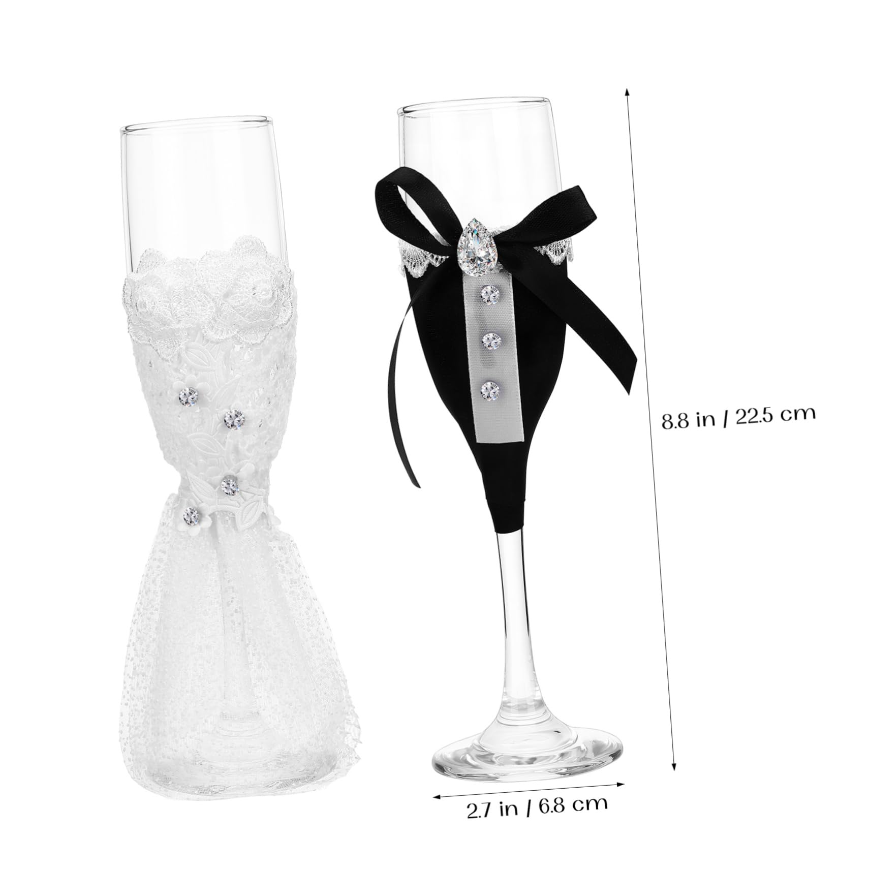 1juego Copas De Para Boda Flutas Para Novios Copas De Elegantes Para Celebraciones y Compromisos Set De Diseño Temático De Boda