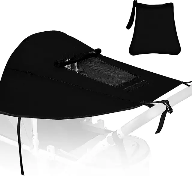 Baby Stroller Sun Visor Cover - UV Gardin Barnvagn with UPF 50+ Protection