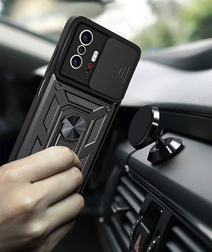 Miniatura 2 de Funda para Xiaomi mi 11T11T Pro con protector de cámara, 3X protector de pantalla Funda de soporte de anillo de 360 para Xiaomi mi 11T11T pro con