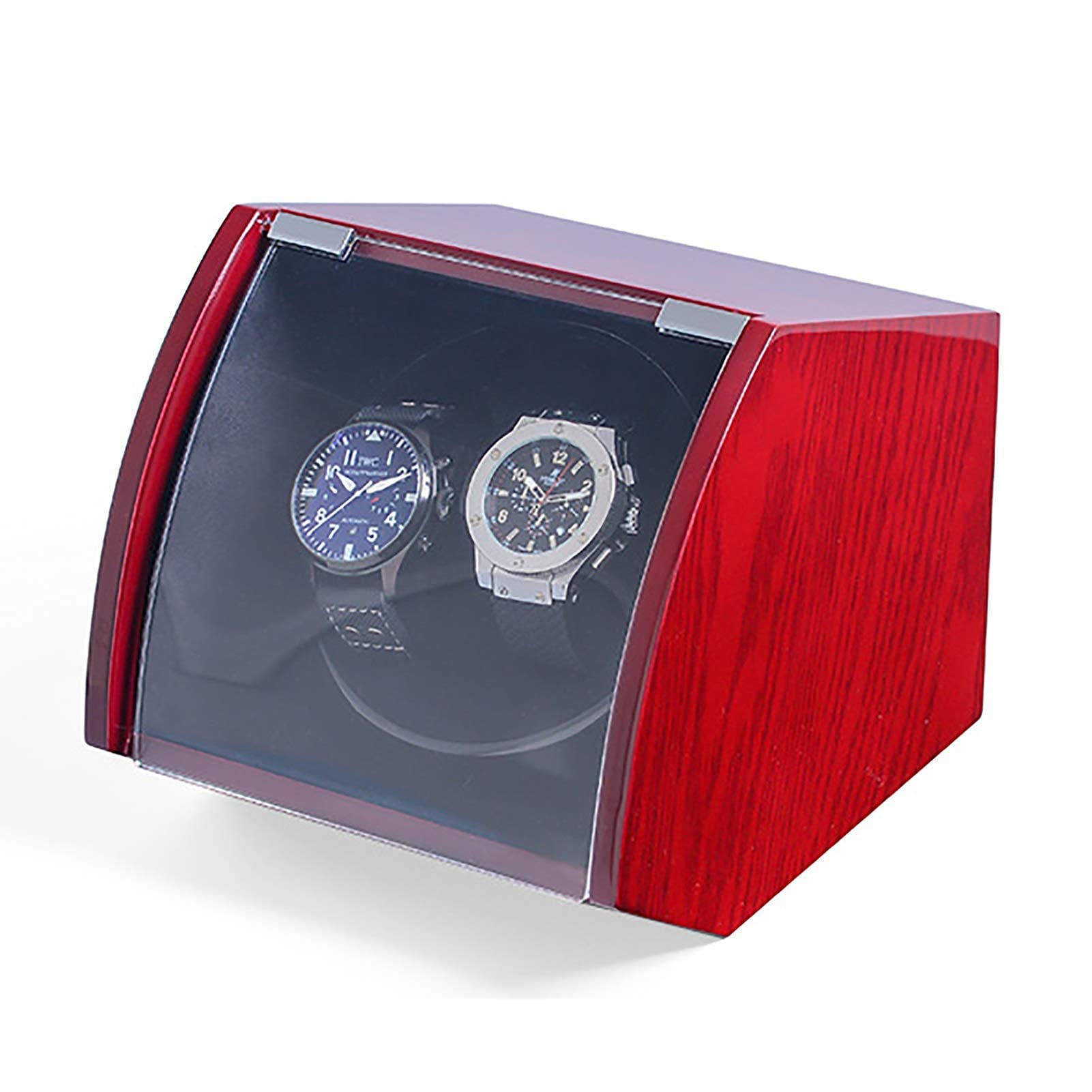 Relojes de Madera de Doble posición, Caja de Cuerda, Relojes mecánicos, bobinadora automática, Reloj Inclinado, Almacenamiento, Motor silencioso, agitador