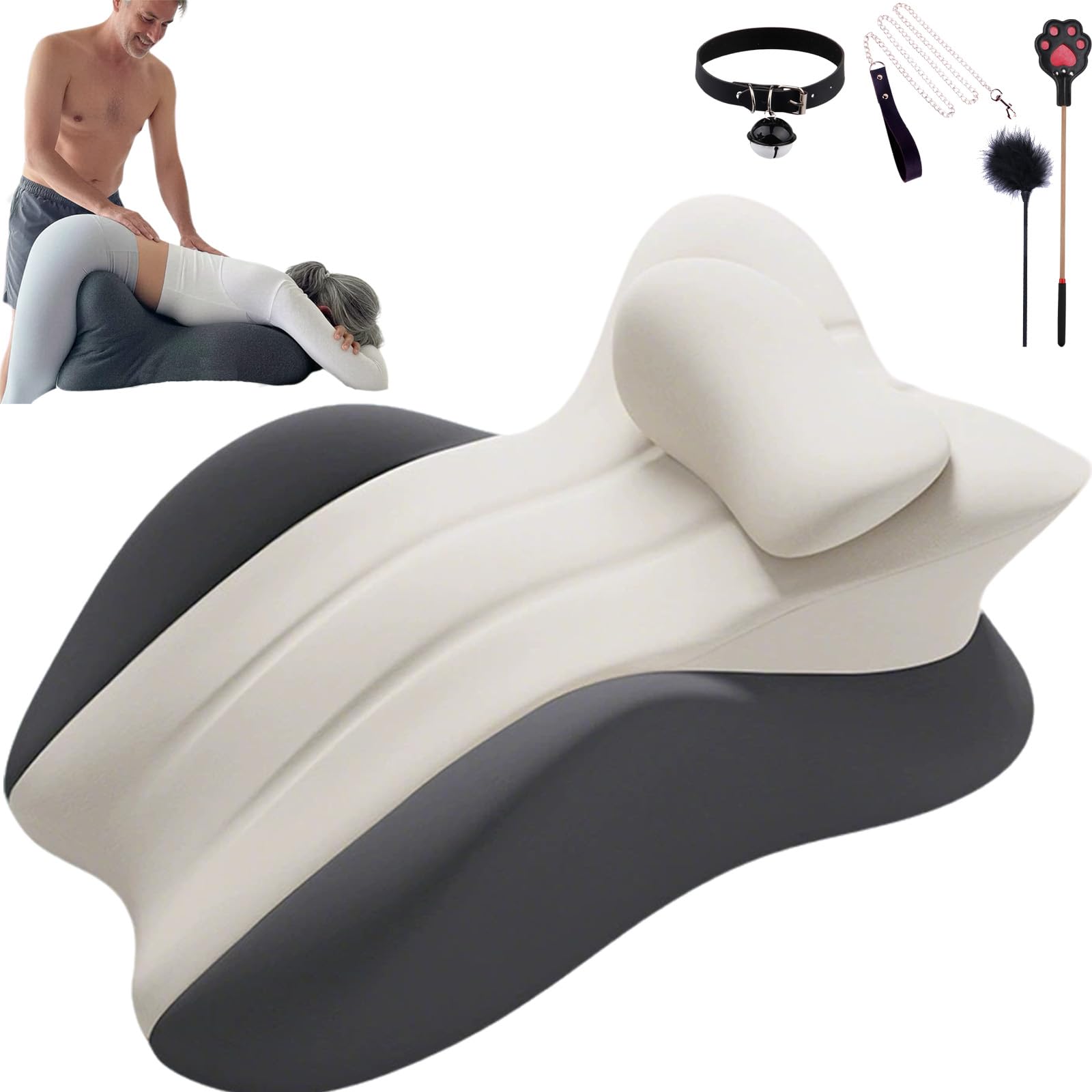 2026 Nouveau Coussin Intime Pro, Oreiller érotique avec Rampes, Oreiller Dryn Experience, Soulage Le Dos et Le Bassin, Confortable et apaisant, Sensations Plus Intenses (E)