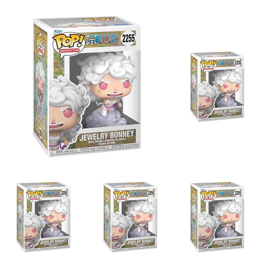 Funko POP! Animation: One Piece - Jewelry Bonney - 1 in 6 Chance of Receiving the Rare Chase Variant - Styles May Vary - Sammelbare Vinylfigur - Geschenkidee - Offizielles Merchandise (Packung mit 5)