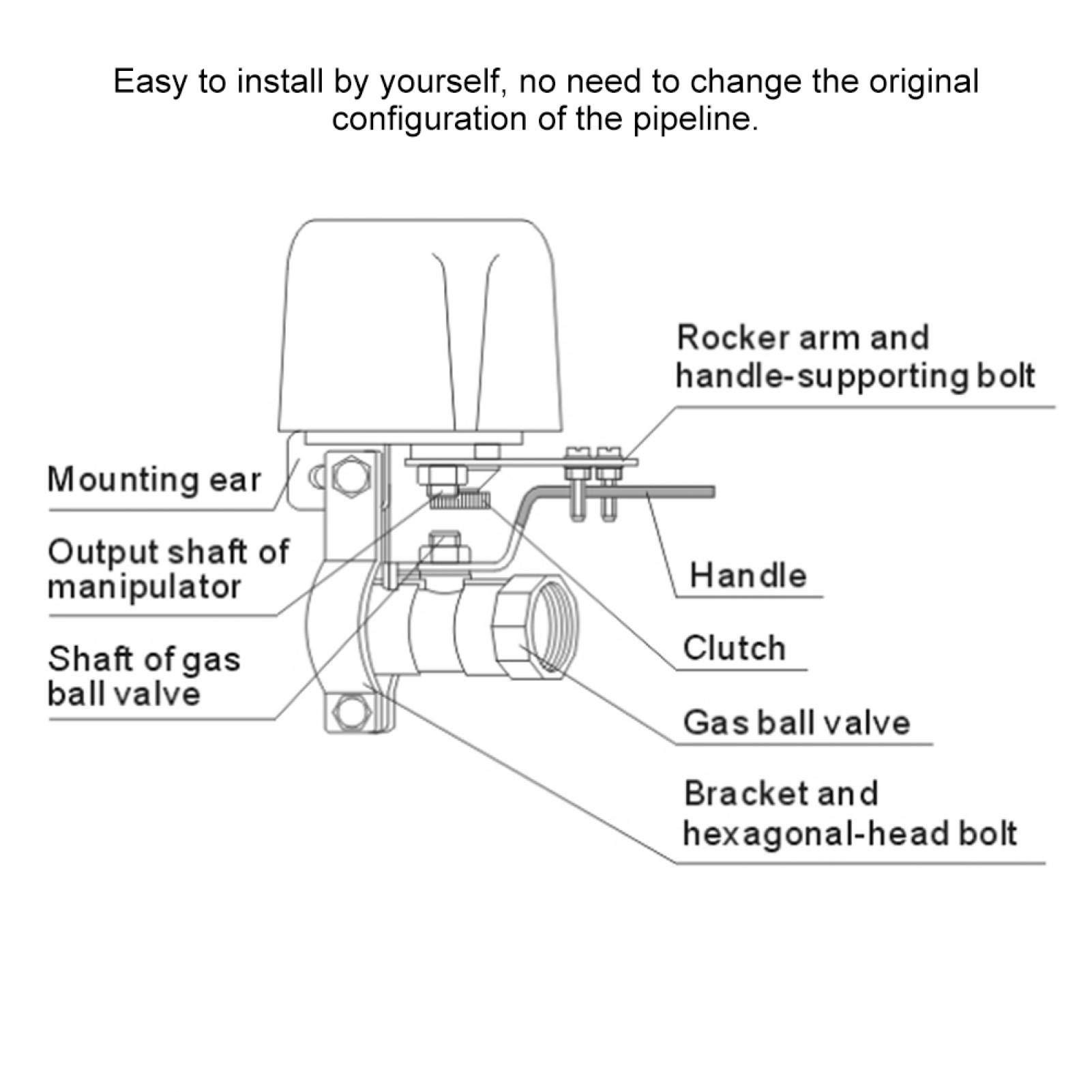 Elektrischer Ventilcontroller, Drahtlose Fernbedienung Elektrischer Ventil-Pipeline-Schalter-Controller Fernbedienung, Drahtloser Remote-Elektro-Manipulator Ventil-Pipeline-Schalter-Controller(MICH)