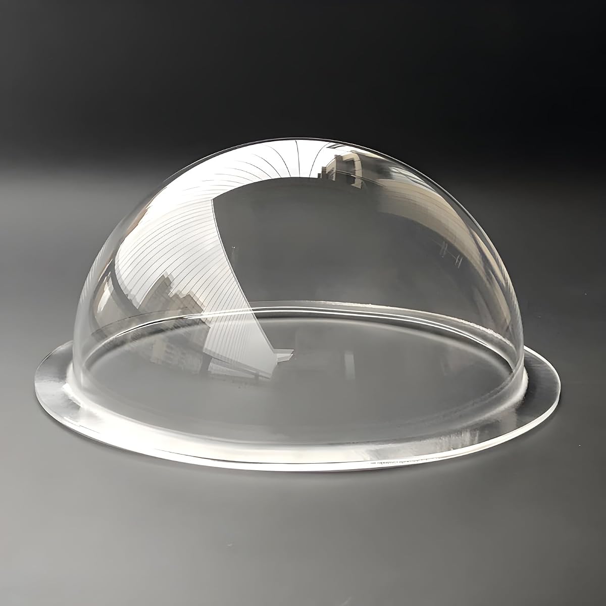7 Inch HD Acrylic Clear Hemispherical Cover, Transparent Plastic Hollow Spherical PMMA Plexiglass Dustproof Surveillance Security Camera Dome Cover, Decoration Round Ball with a Diameter 178mm