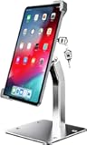 woleyi Anti Theft Tablet Kiosk Stand for 9"-14" Tablet, Security iPad Desk Floor Stand, Heavy Duty Tablets POS Display Mount with Lock and Key, Compatible iPad Pro 13/Air, Surface Pro/Go, Galaxy Tabs