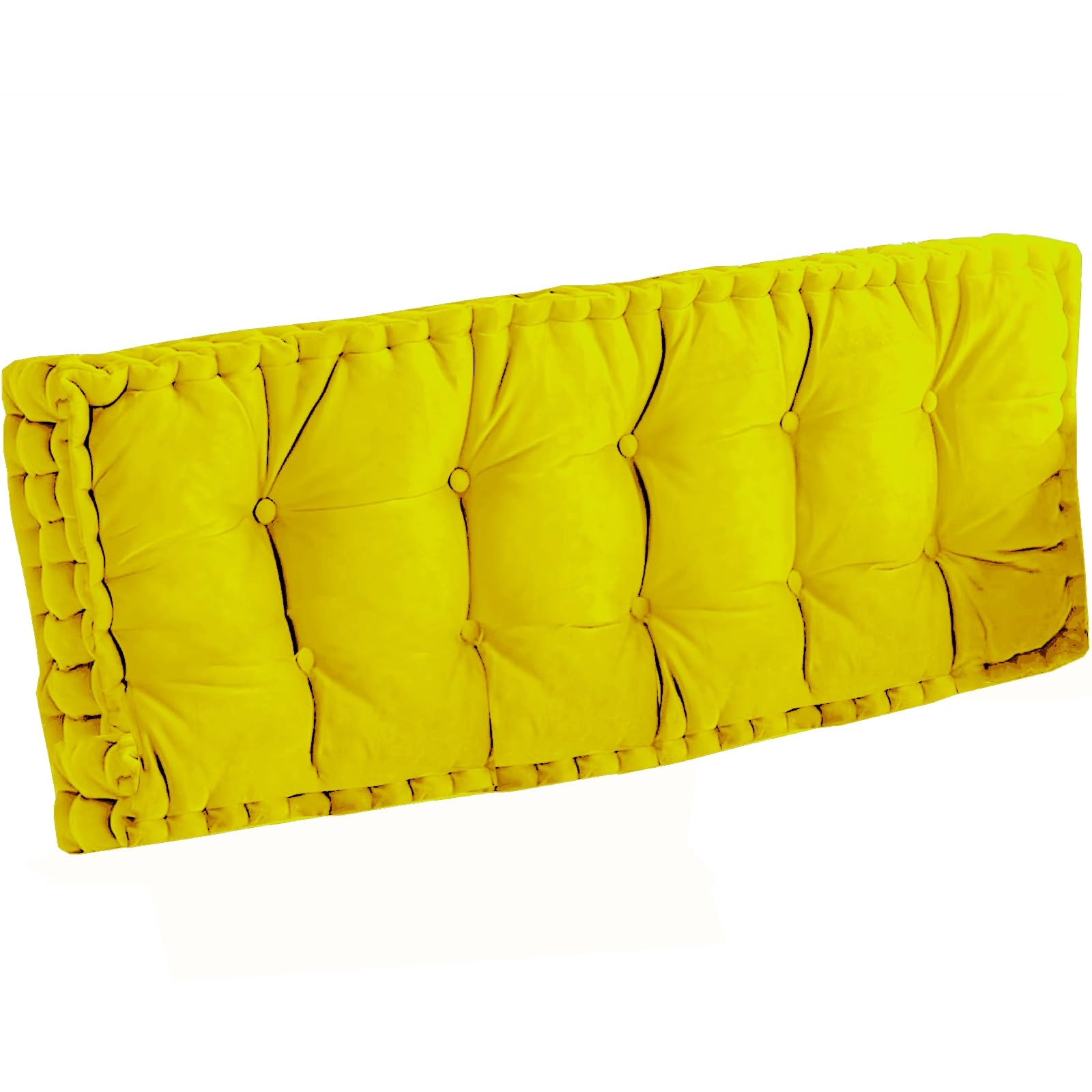 Coussin de banc d'intérieur en velours épais de 105x45 cm pour soulager les assises dures