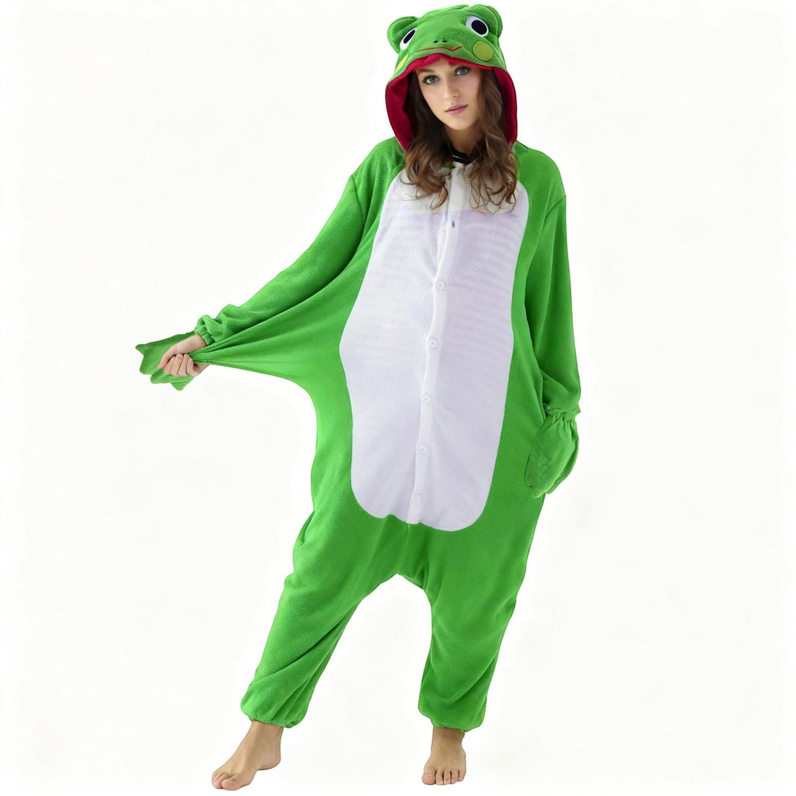 Pigiama Tuta Unisex Adulto Animale Onesie Cosplay Halloween Carnevale Costume Donna Pigiama Costume Animale Inverno
