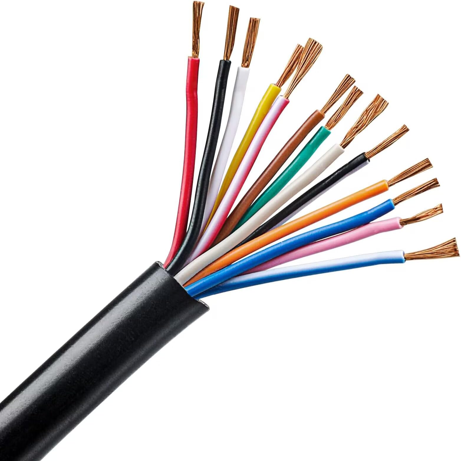 Auprotec Câble de véhicule 20 m - 2 x 0,5 mm² - Câble rond 2 fils