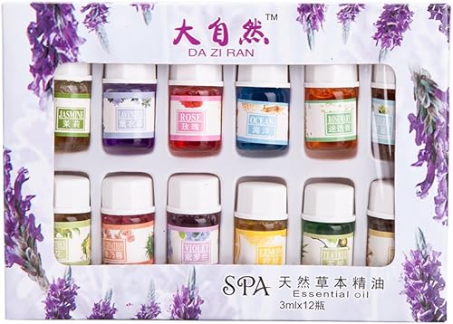 Miniatura 1 de THY COLLECTIBLES Un paquete de 12 aceites aromáticos de perfume aromático en 12 aromas diferentes, 0.1 onzas líquidas cada botella