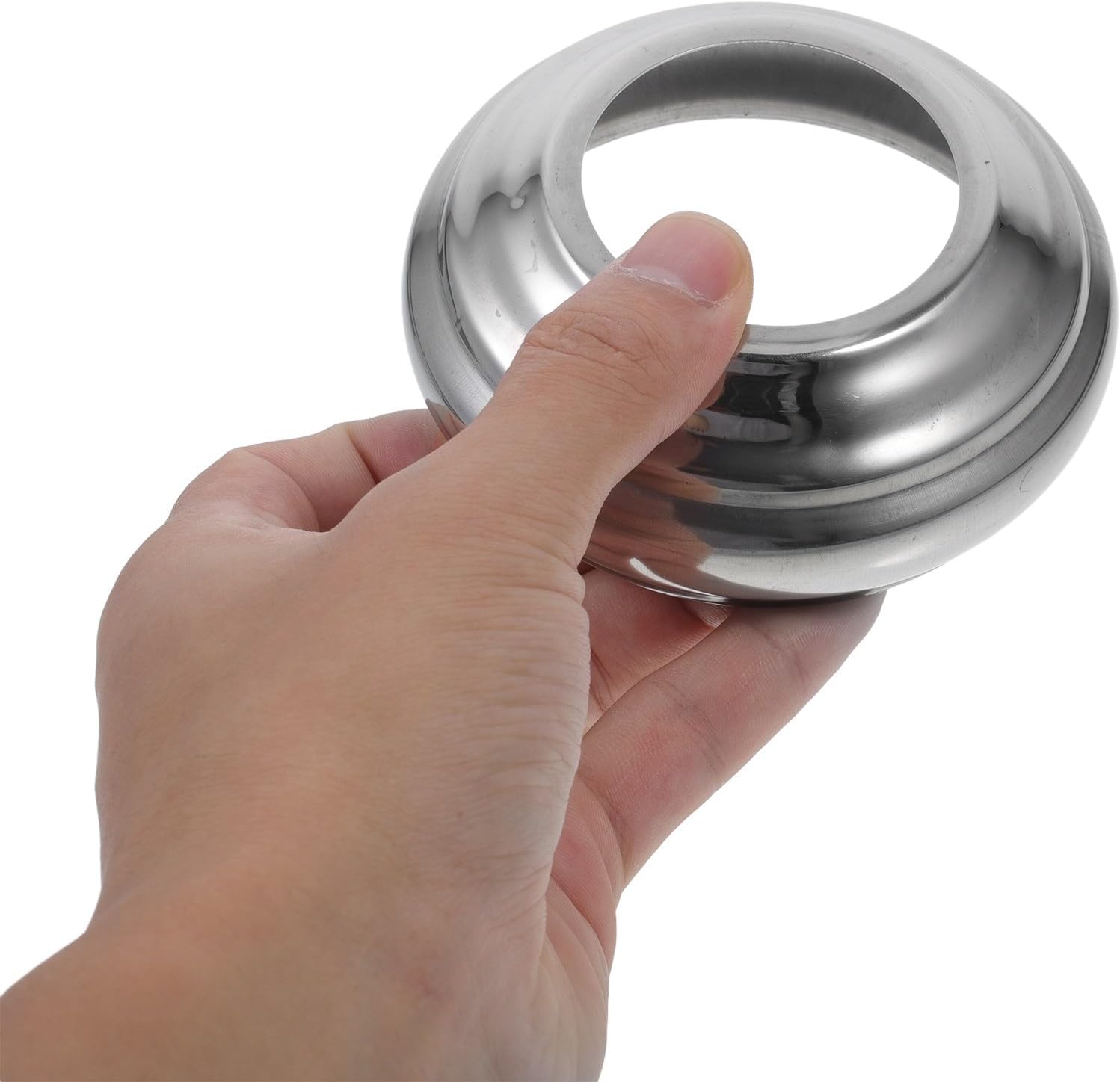 Stainless Steel Garden Sphere Holder Gazing Ball Displaying Stand Outdoor Thickened 89mm Base for Garden Globe Display