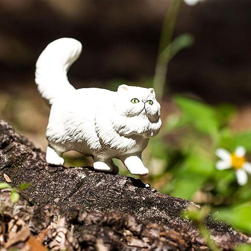 Miniatura 7 de Safari Ltd. Lo mejor en exhibición, gato persa, construcción de calidad a partir de materiales sin ftalatos, plomo y BPA, para edades de 3 años en