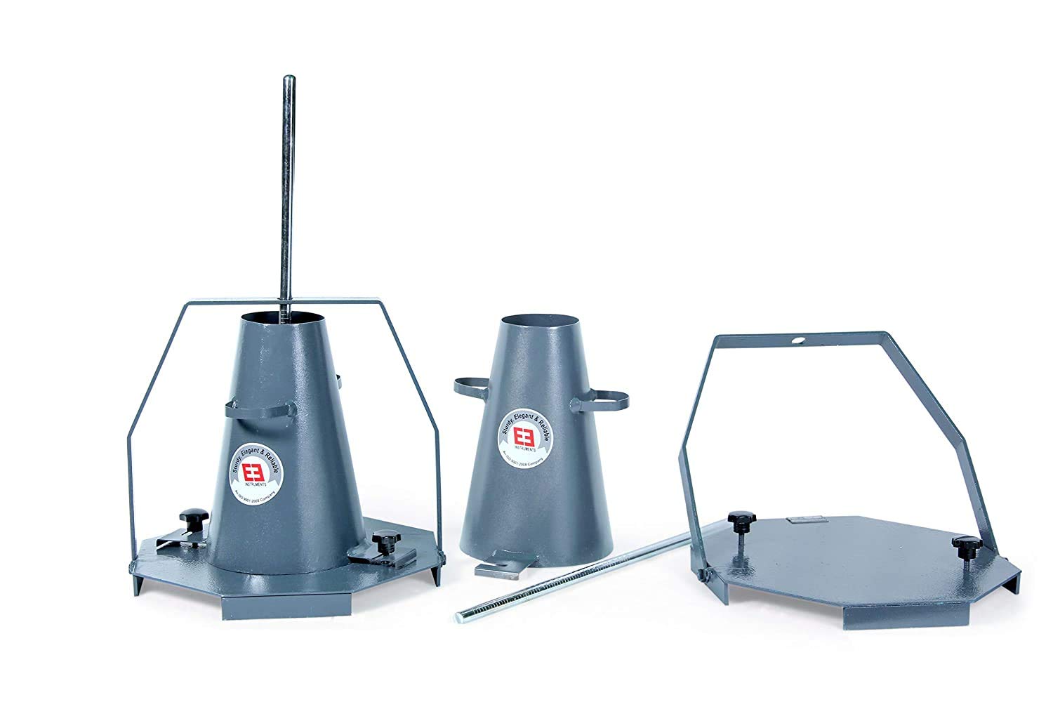 EIE Instruments Slump Cone Test Apparatus-Mild Steel Construction with Temping Rod for Cements and Concrete Testing Equipment, Workability (16mm Dia X 600mm) (B07MKH3T7M) Amazon Price History, Amazon Price Tracker