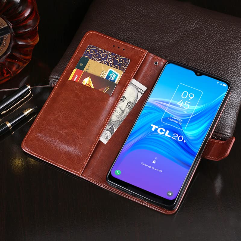 Hülle® Flip Plånboksfodral för TCL 20E/Y - Mönster 8